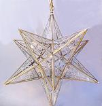 Starburst Cut Star Hanging Lamp