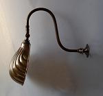 Shell Lamp in bronze with swan neck