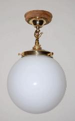 Opal White Globe Hanging Pendant Lamp