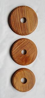 Wooden backplates in Natural
