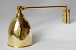 Straight arm bracket with cone shade